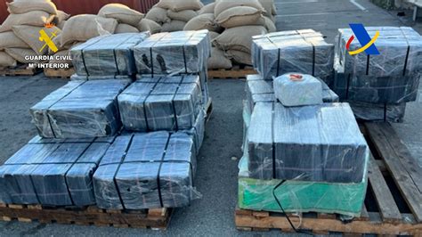 Intervenida una tonelada de cocaína en un contenedor de piñas .